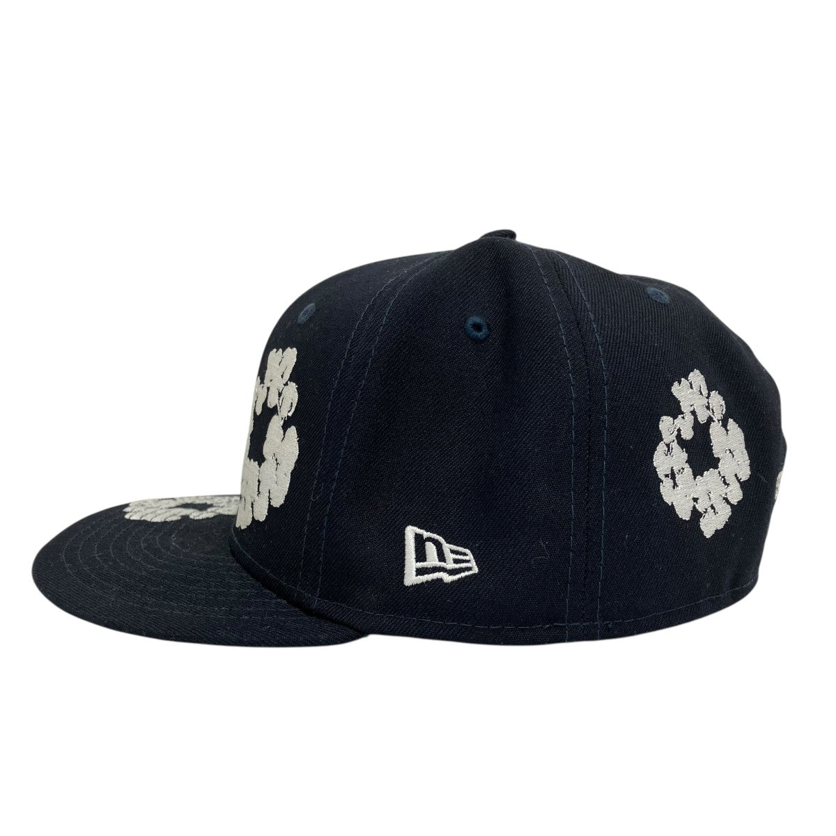 New Era×Denim Tears Cotton Wreathキャップ ネイビー サイズ 7 5/8