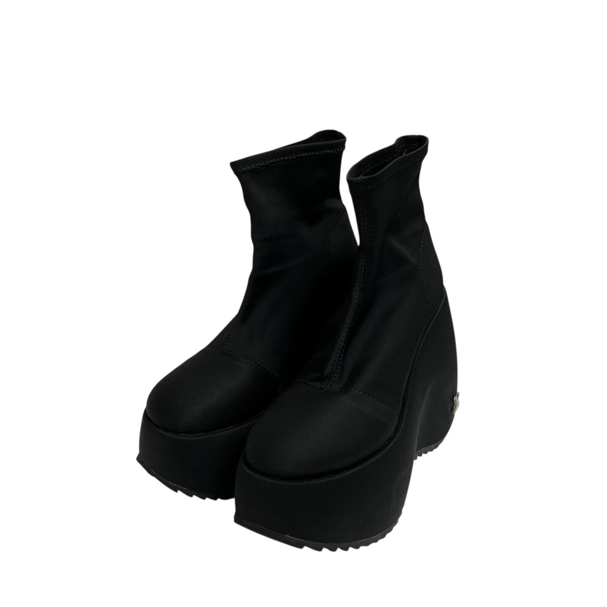 TOKYO BLACK PLATFORM SHORT BOOTSブーツ