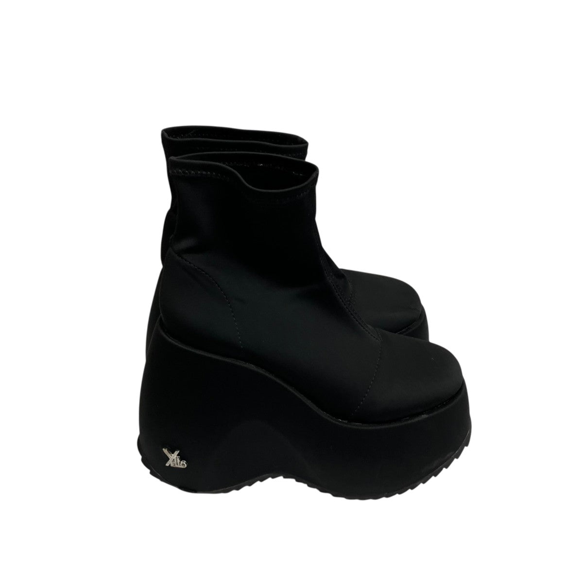 YeLLOW(イエロー) TOKYO BLACK PLATFORM SHORT BOOTSブーツ ブラック