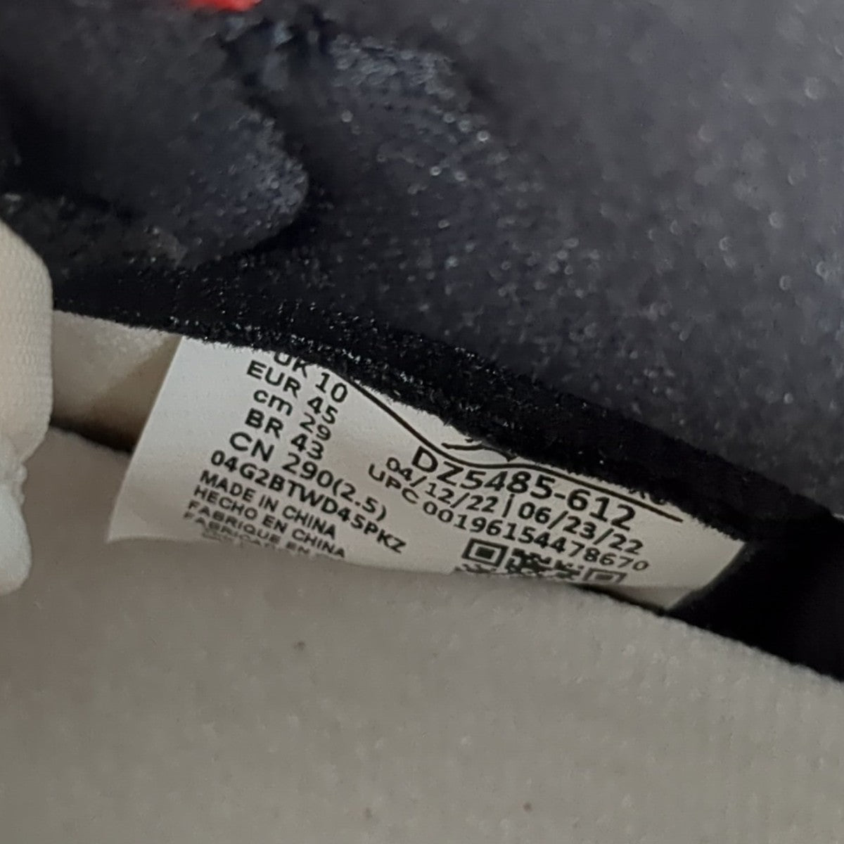 Air Jordan 1 High OG Lost ＆ Found ChicagoスニーカーDZ5485 612