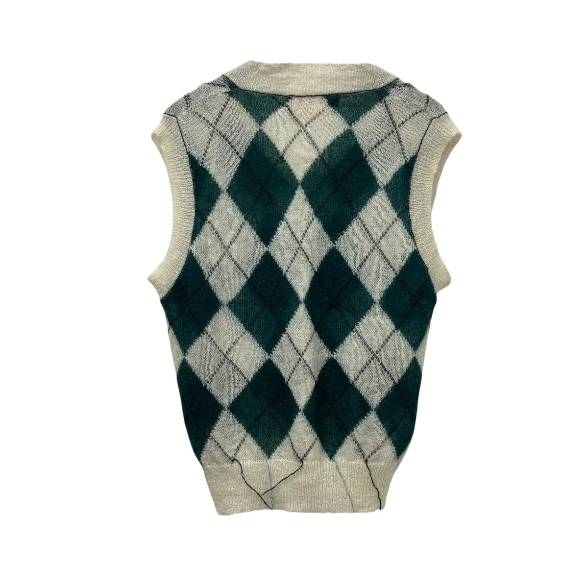 MARNI 18SSアーガイルモヘヤベストM05HA0125 古着・中古-2枚目のアイテム画像