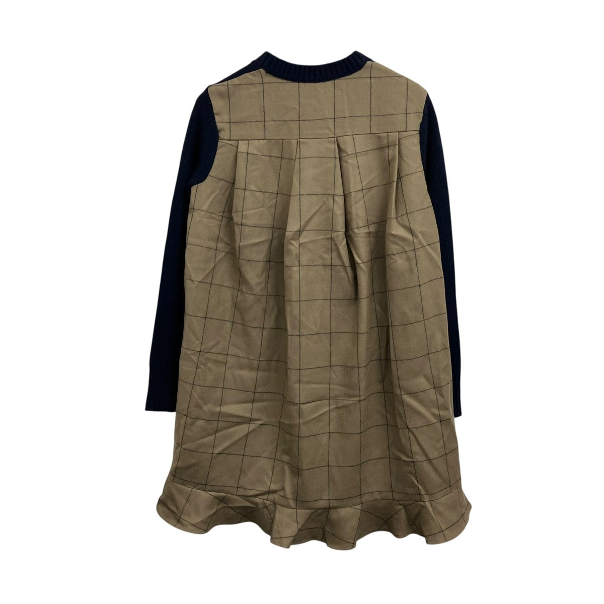 sacai 24AWWindowpane Knit Dressニットワンピース24-07576 古着・中古-2枚目のアイテム画像