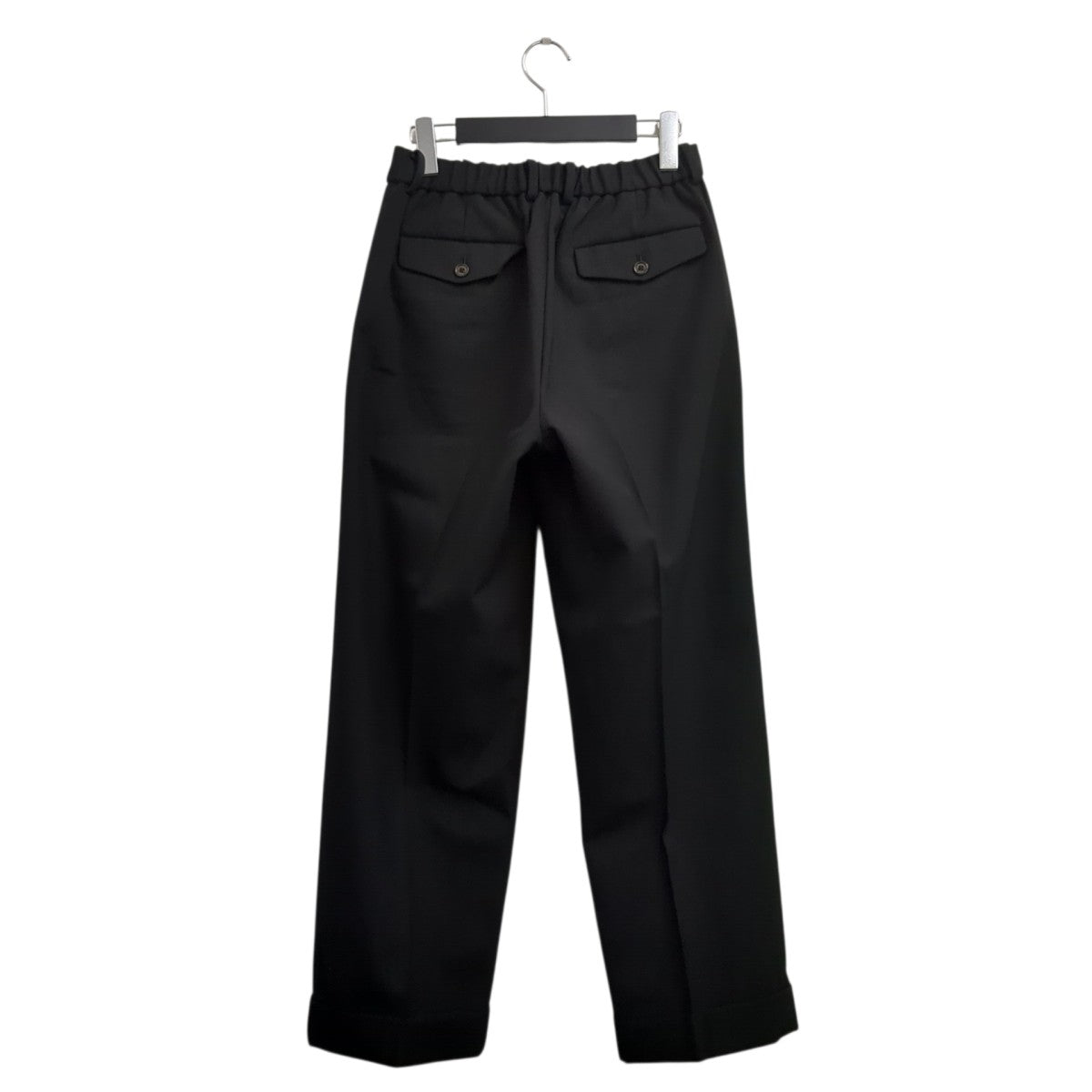 26AWDOUBLE PLEATED SEMI EASY TROUSERS ORGANIC WOOL SURVIVAL CLOTHスラックスA26C07PT2C