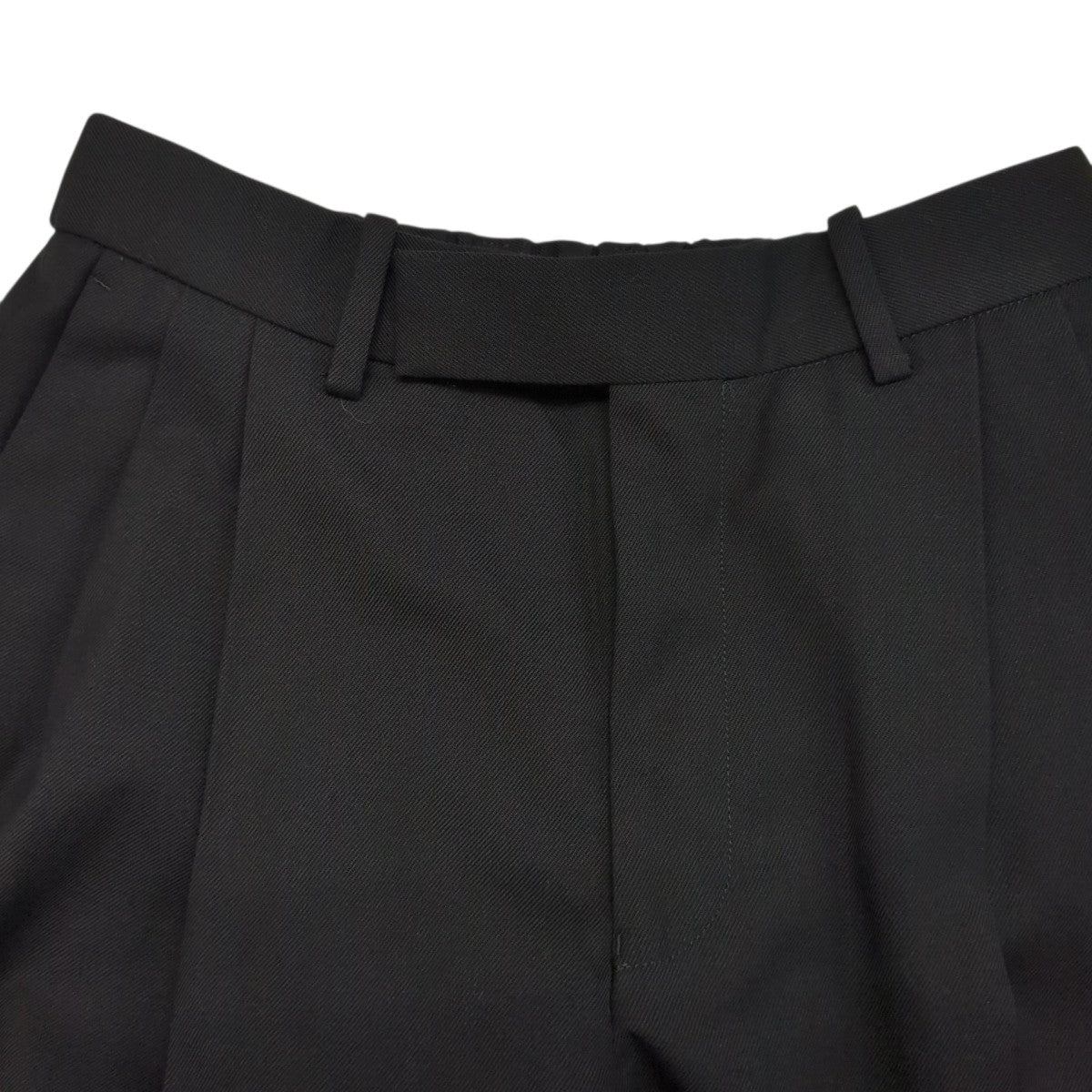 26AWDOUBLE PLEATED SEMI EASY TROUSERS ORGANIC WOOL SURVIVAL CLOTHスラックスA26C07PT2C