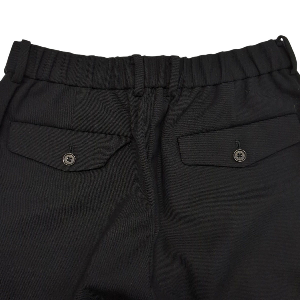 26AWDOUBLE PLEATED SEMI EASY TROUSERS ORGANIC WOOL SURVIVAL CLOTHスラックスA26C07PT2C