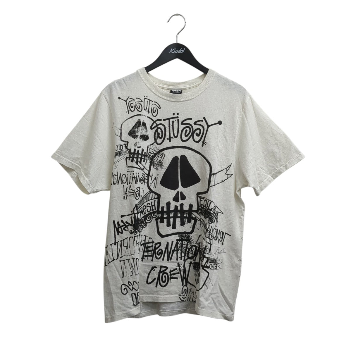 stussy Stussy Skulls Tee Pigment Dyed Natural半袖Tシャツ 古着・中古-1枚目のアイテム画像