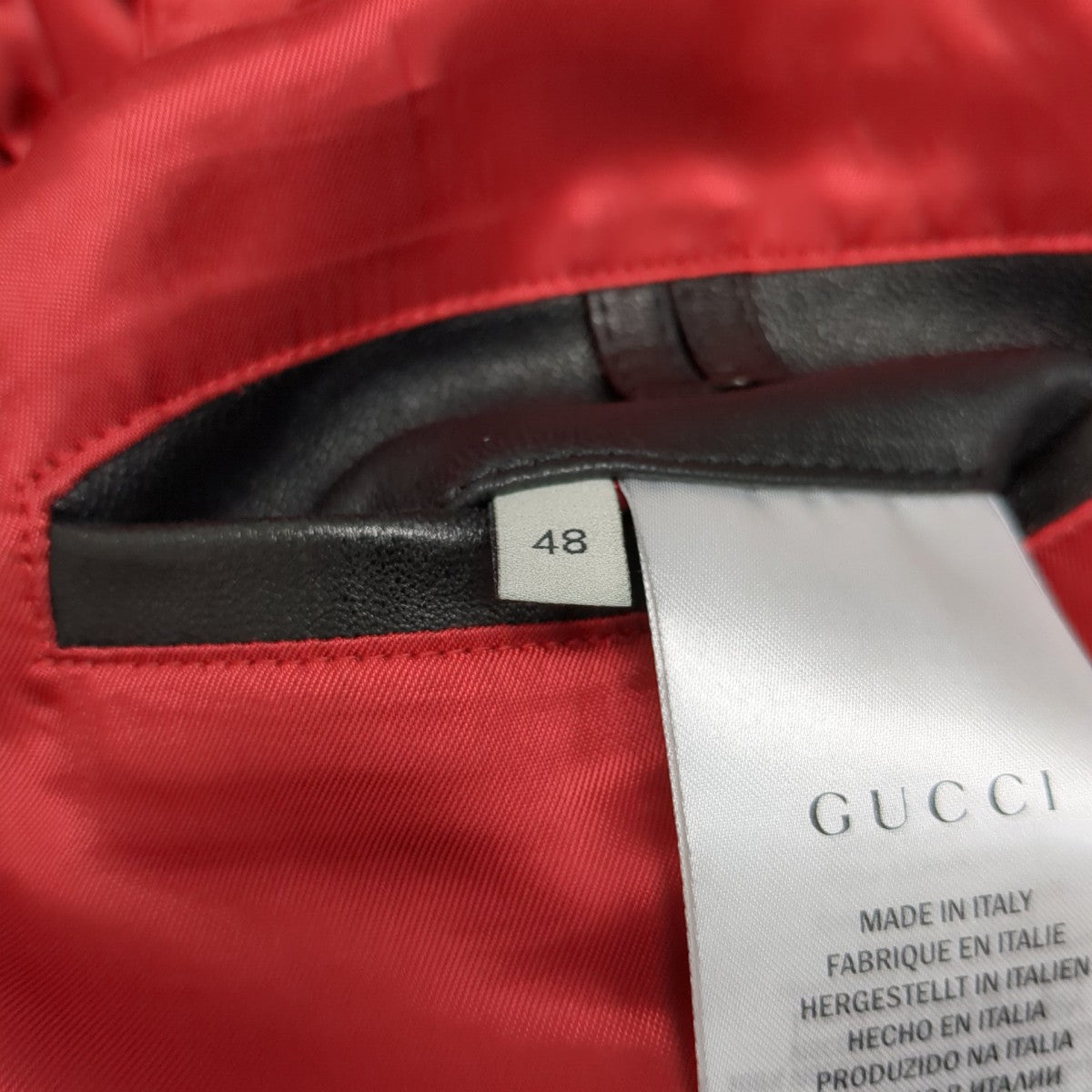 GUCCI レザージャケット264857 古着・中古-8枚目のアイテム画像