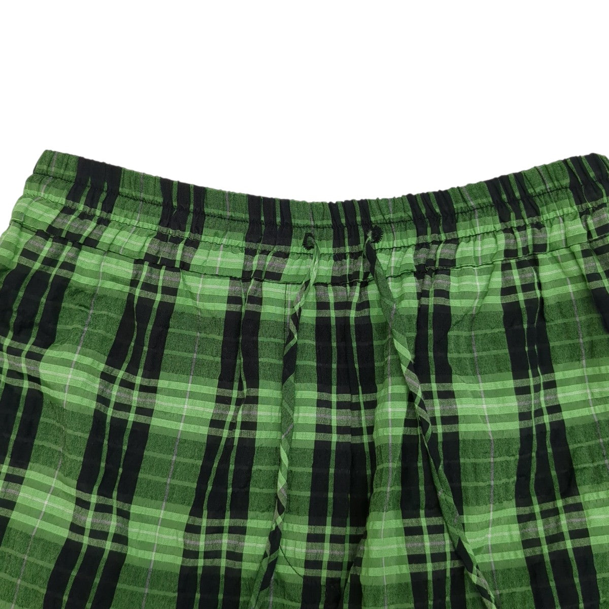 Ganni Shorts ＆ Bermuda Shorts Greenチェックパンツ6482 古着・中古-3枚目のアイテム画像