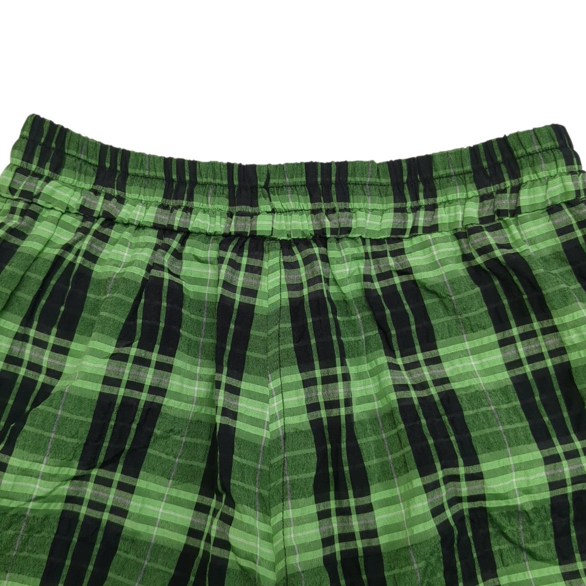 Ganni Shorts ＆ Bermuda Shorts Greenチェックパンツ6482 古着・中古-4枚目のアイテム画像