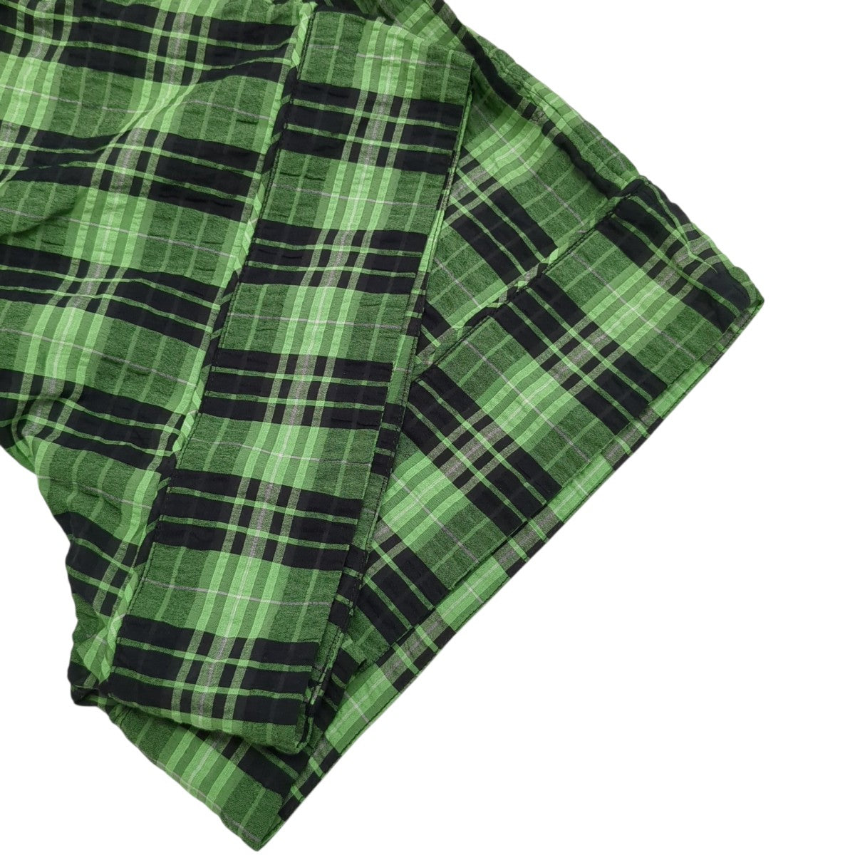 Ganni Shorts ＆ Bermuda Shorts Greenチェックパンツ6482 古着・中古-5枚目のアイテム画像