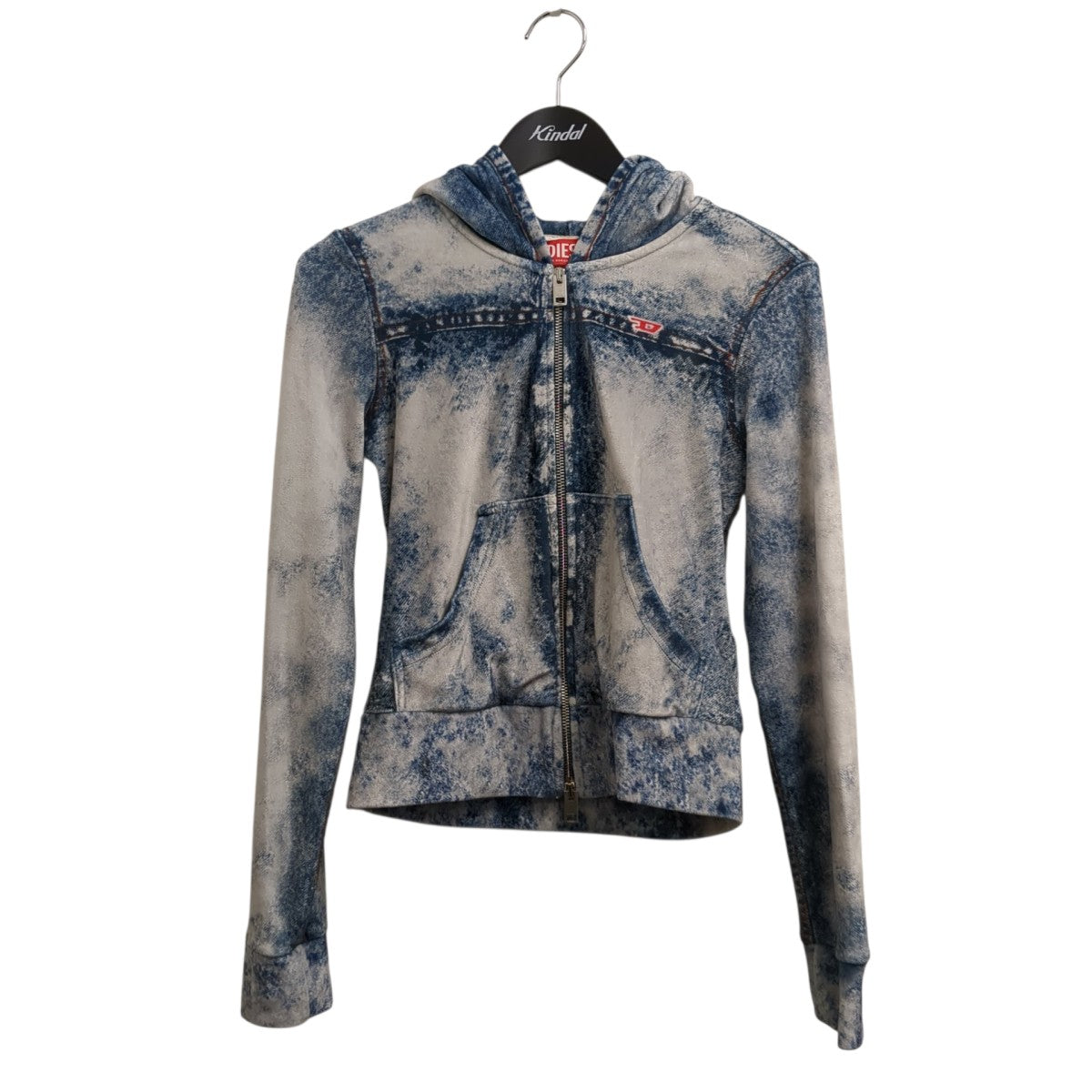 DIESEL F-BRIT Velour デニム転写パーカーパーカーOKHAN 古着・中古-1枚目のアイテム画像