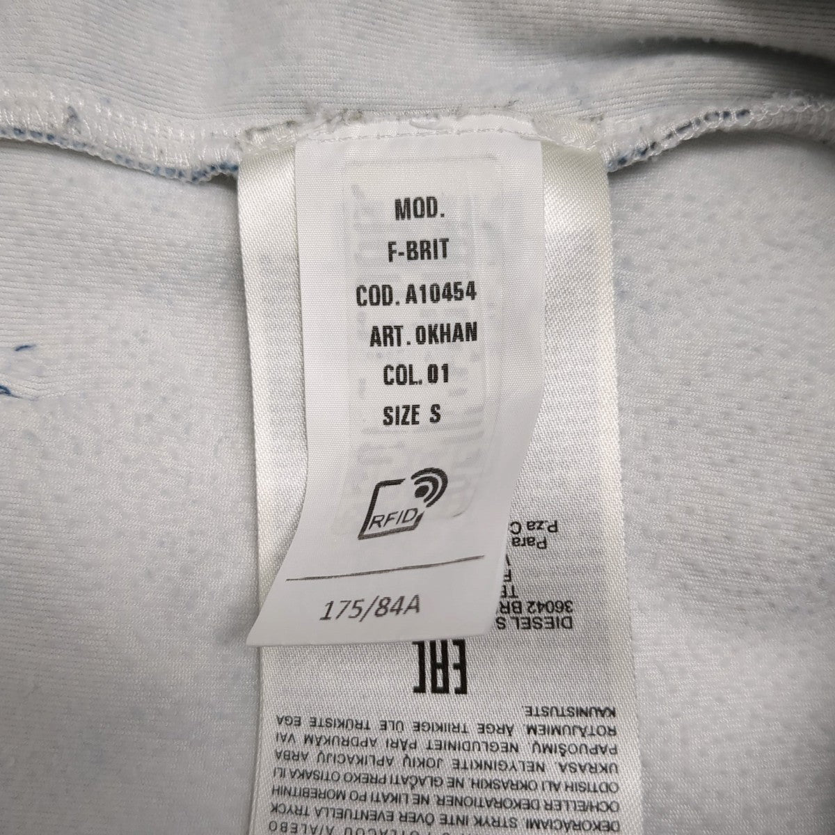 DIESEL F-BRIT Velour デニム転写パーカーパーカーOKHAN 古着・中古-9枚目のアイテム画像