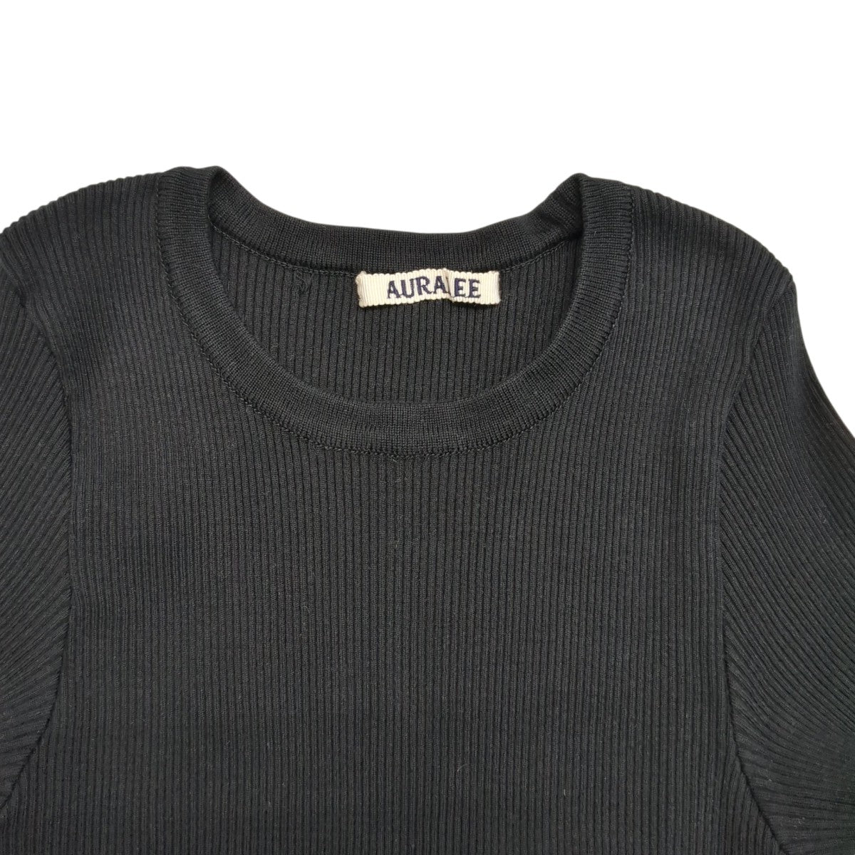 AURALEE GIZA HIGH GAUGE RIB KNIT TEEセーターA00T02HR 古着・中古-3枚目のアイテム画像