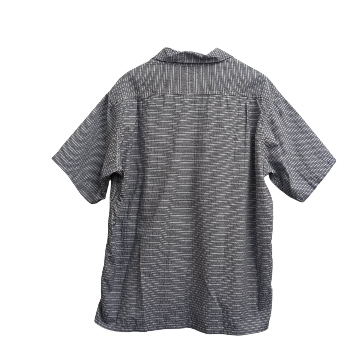POST O’ALLS New Basic Shirtボーダー半袖シャツ1207B-HS1 古着・中古-2枚目のアイテム画像