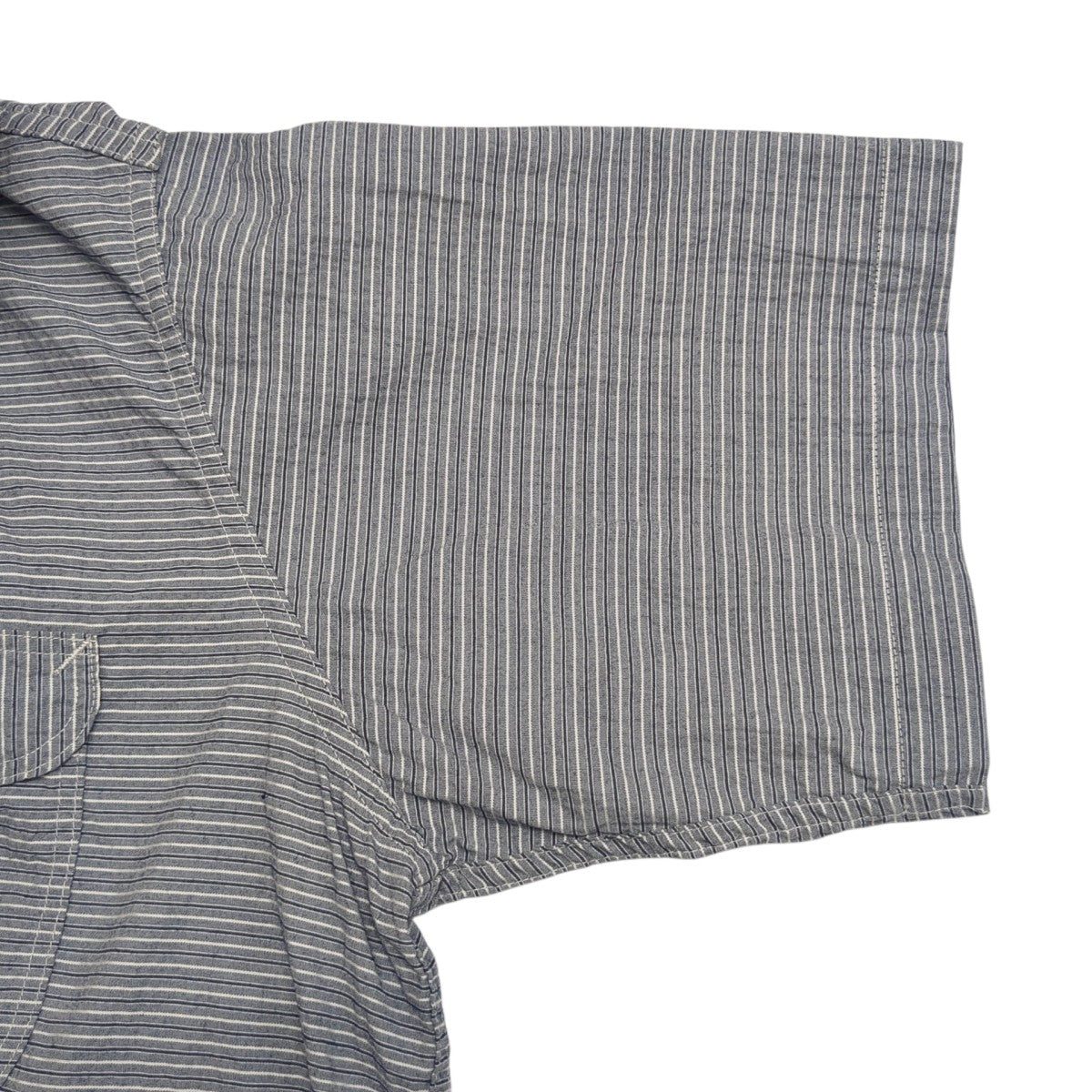 POST O’ALLS New Basic Shirtボーダー半袖シャツ1207B-HS1 古着・中古-5枚目のアイテム画像