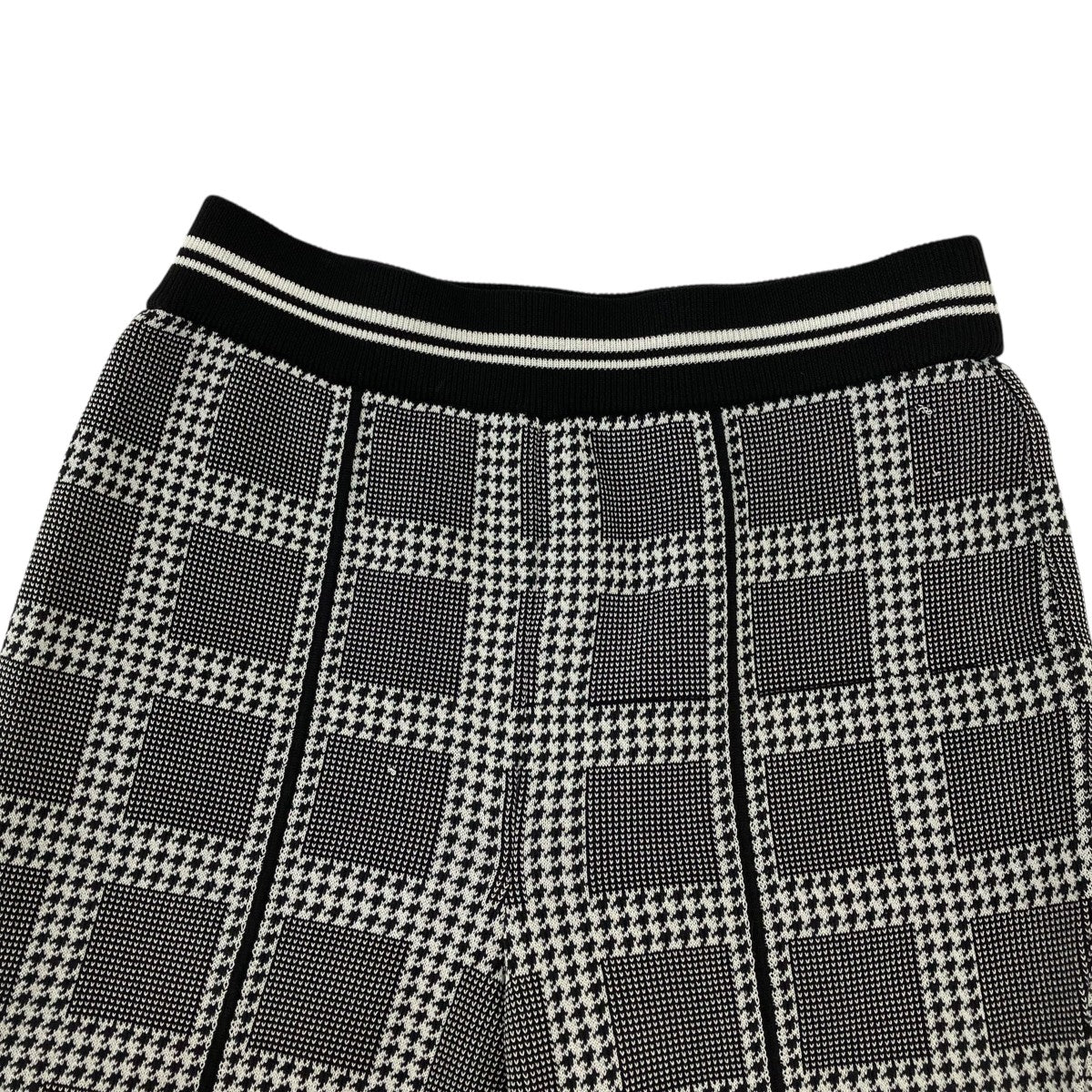 23SSMulti Plaid Geometric Knit TrousersニットパンツMM23PS-KN719