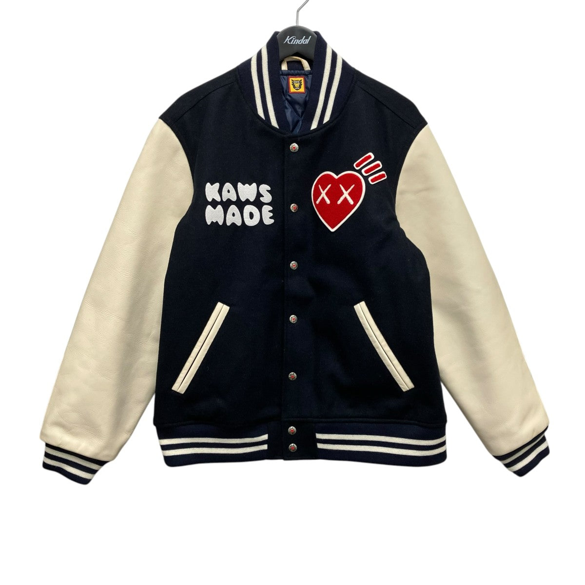 HUMAN MADE×KAWS スタジャン 古着・中古-1枚目のアイテム画像