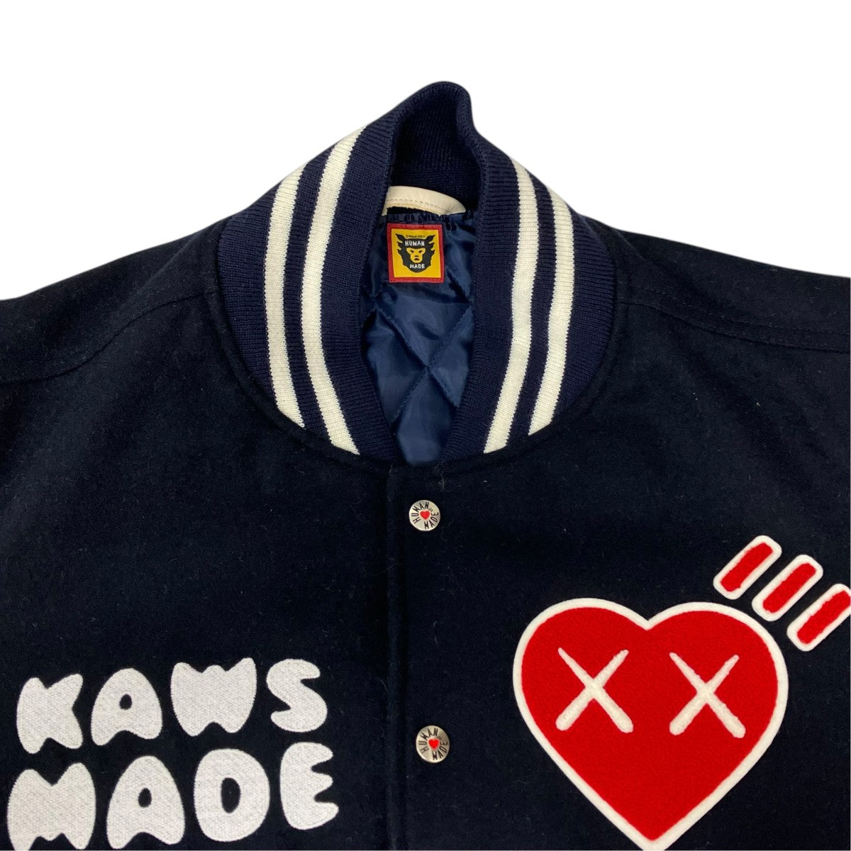 HUMAN MADE×KAWS スタジャン 古着・中古-4枚目のアイテム画像