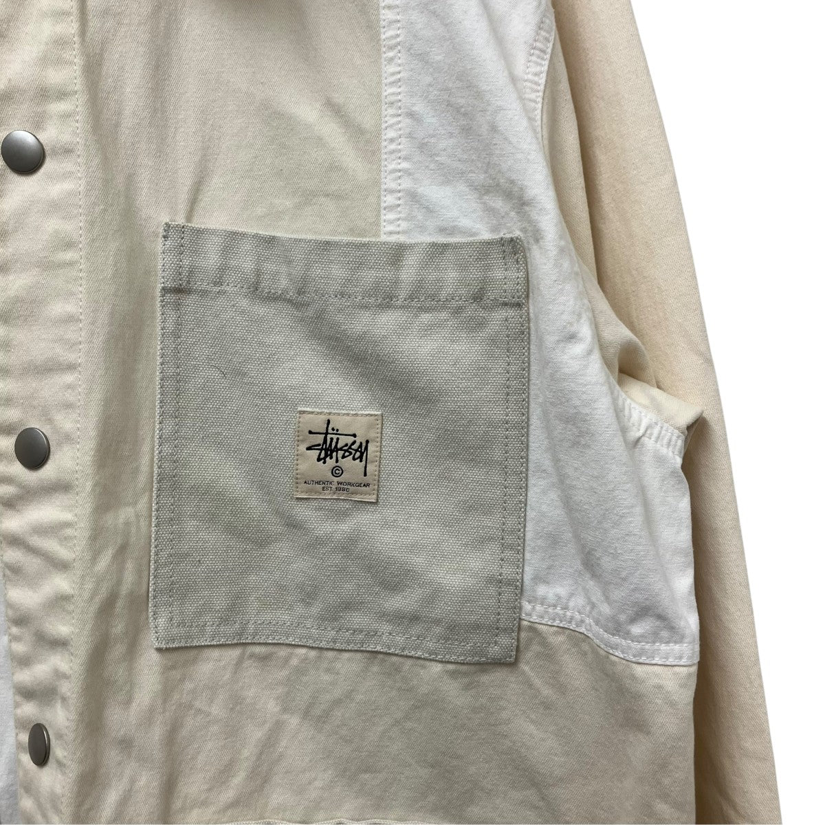 stussy PANEL CHOME JACKETカバーオール115562 古着・中古-3枚目のアイテム画像