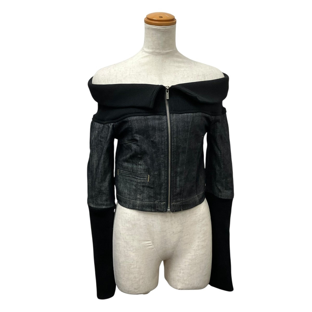 Heaven by Marc Jacobs Denim And Rib Topデニムジャケット3F3RJC036D04 古着・中古-1枚目のアイテム画像