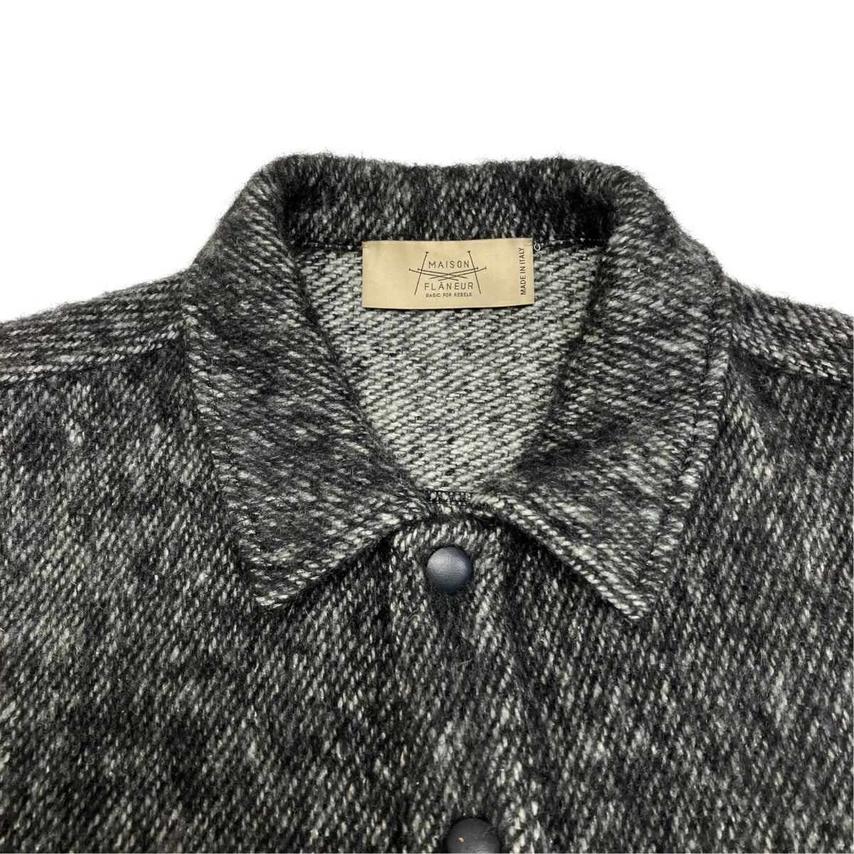 MAISON FLANEUR ウールシャツ18WMUSH320 TY261 古着・中古-3枚目のアイテム画像