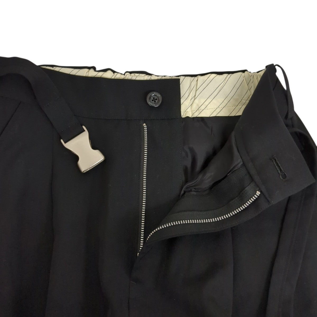 スラックスU743-P01-103 Belted Wide PNT