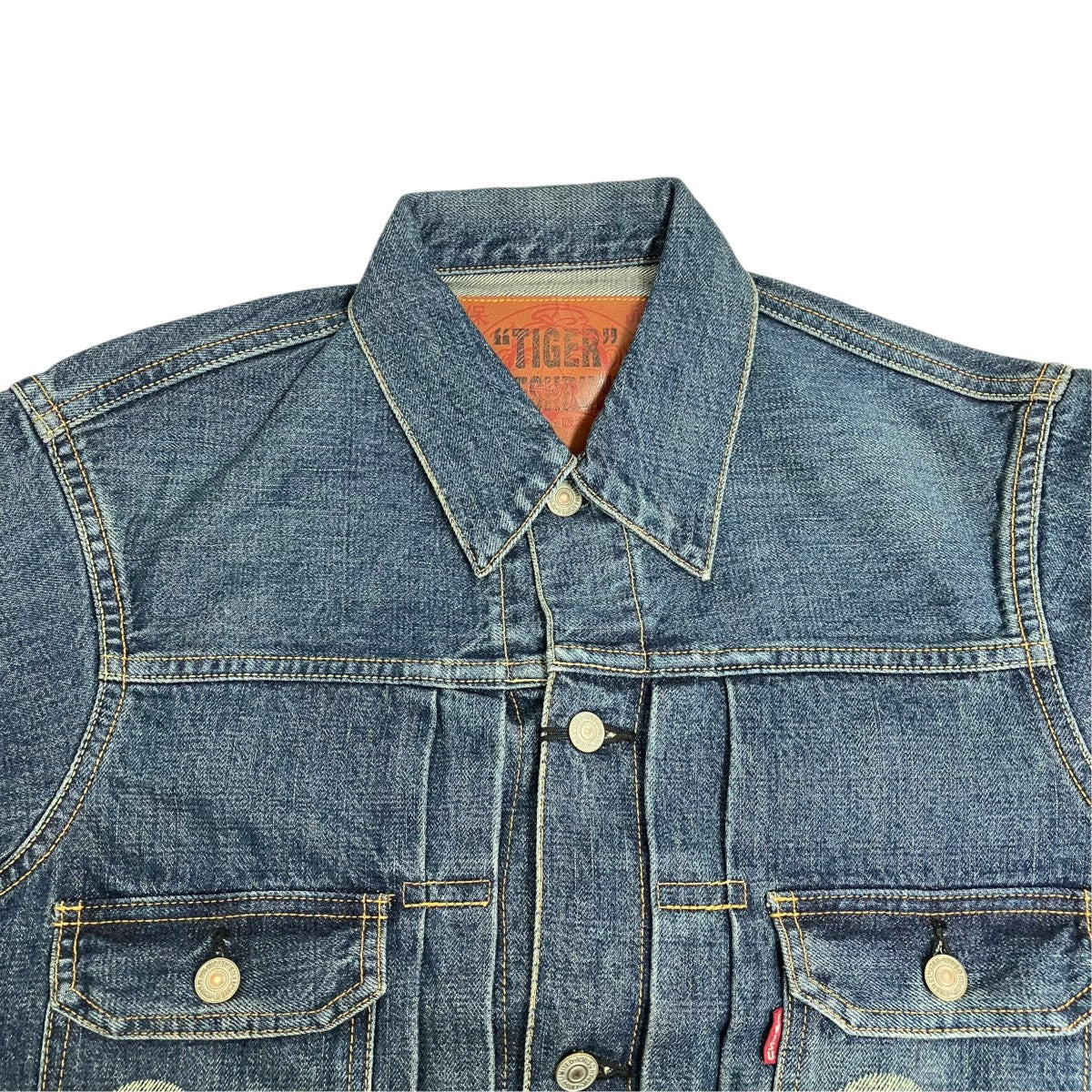 EVISU MIJ TIGER PRESHRUNK DENIM JACKETデニムジャケット2EAHJM5DJ6013XXDN 古着・中古-3枚目のアイテム画像