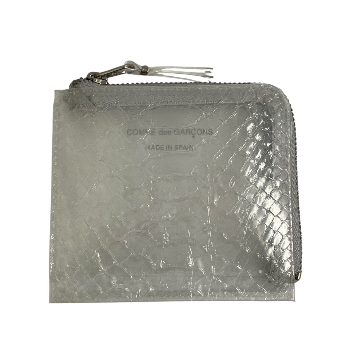 COMME des GARCONS Snake Transparent L Zip Wallet Transparent財布SA3100ST 古着・中古-1枚目のアイテム画像