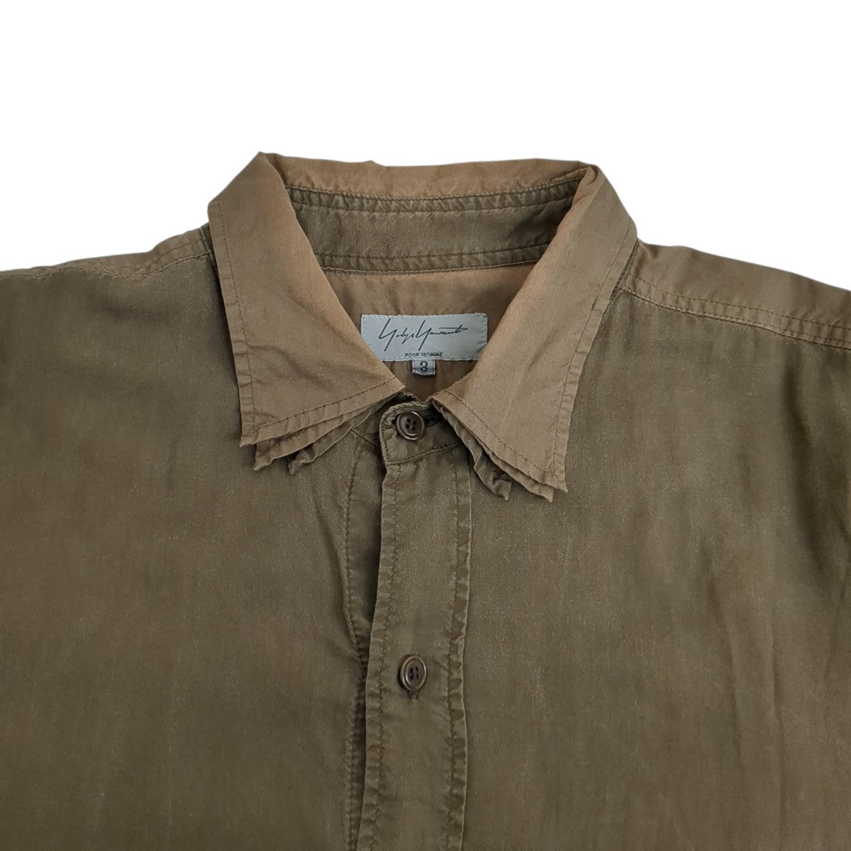 YOHJI YAMAMOTO 長袖シャツHR-B03-800 古着・中古-3枚目のアイテム画像