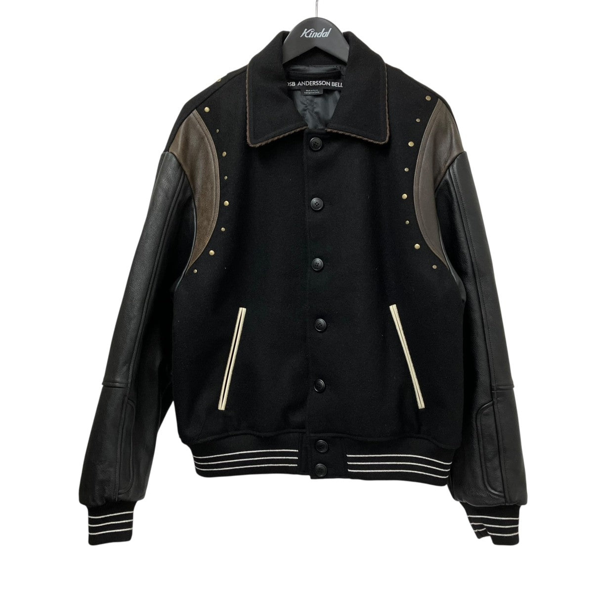 LUSTER WOOL ＆ LEATHER VARSITY JACKETジャケットawa562m