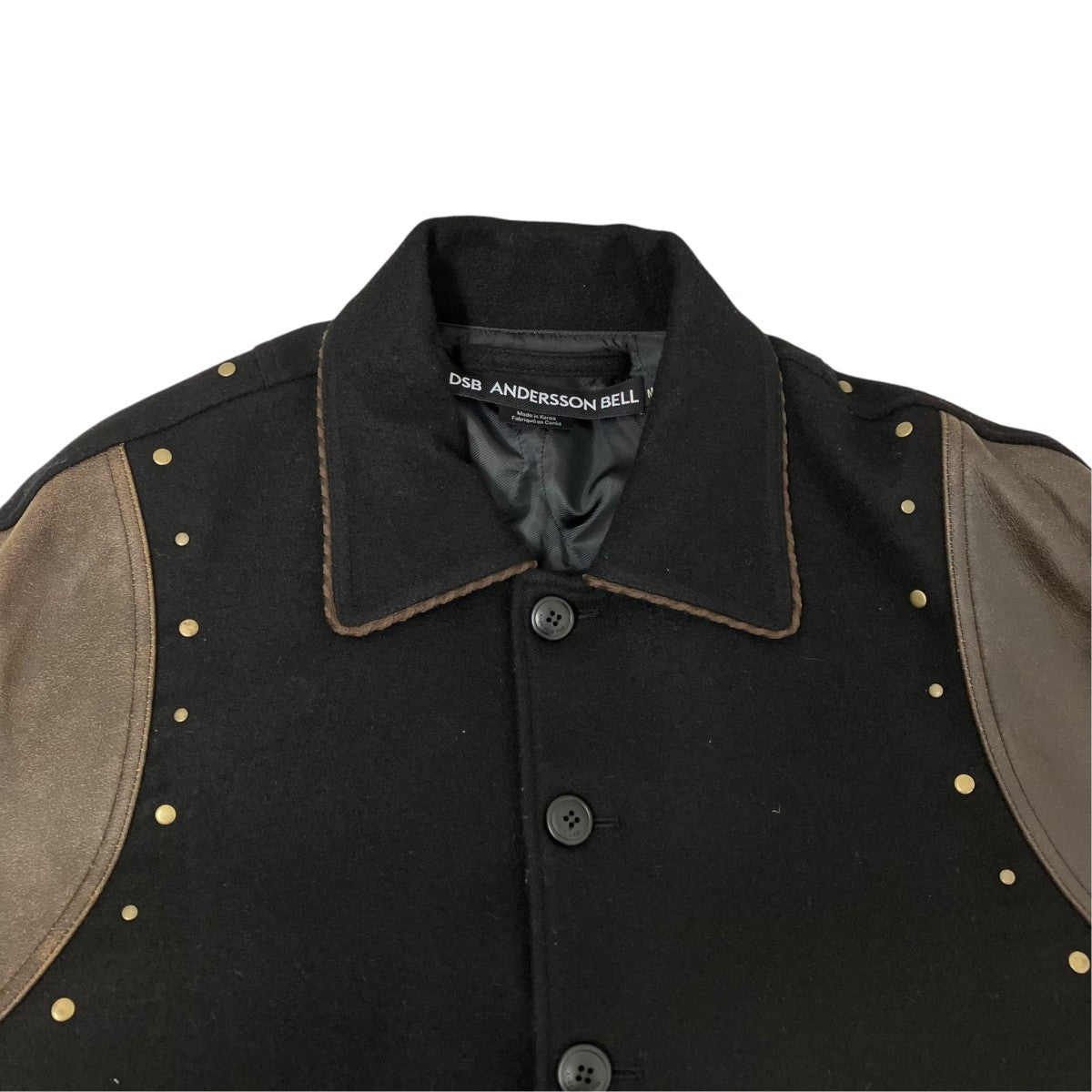 LUSTER WOOL ＆ LEATHER VARSITY JACKETジャケットawa562m