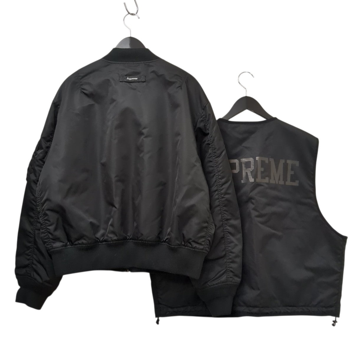 24SSMA-1ジャケット2-in-1 MA-1 + Vest Black