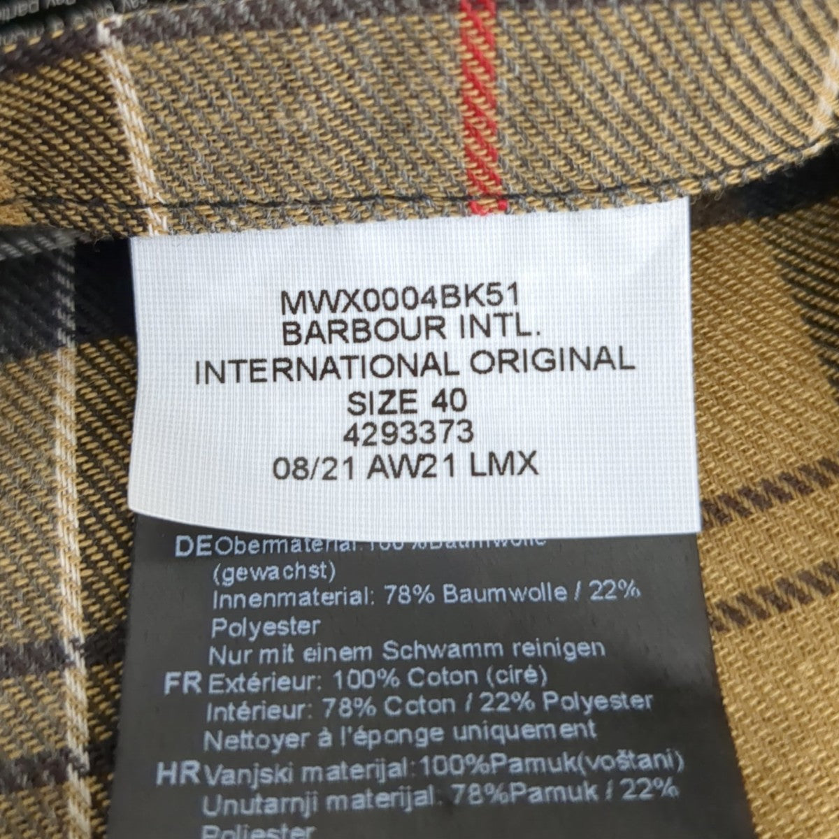 ジャケットMWX0004BK51