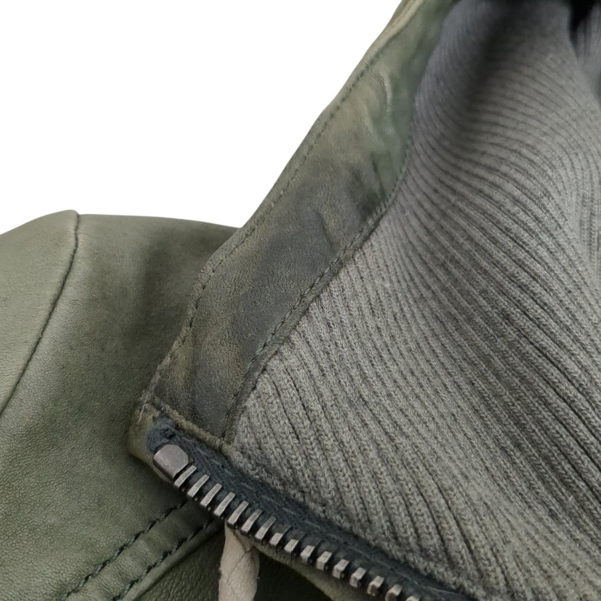 レザージップパーカーB010