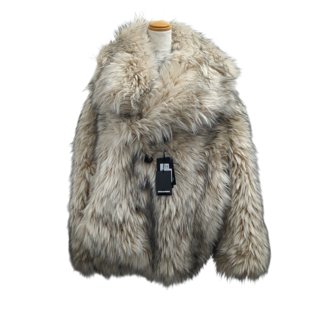 COAT-FAUXWOLF FURジャケットS75AA0420 D35095