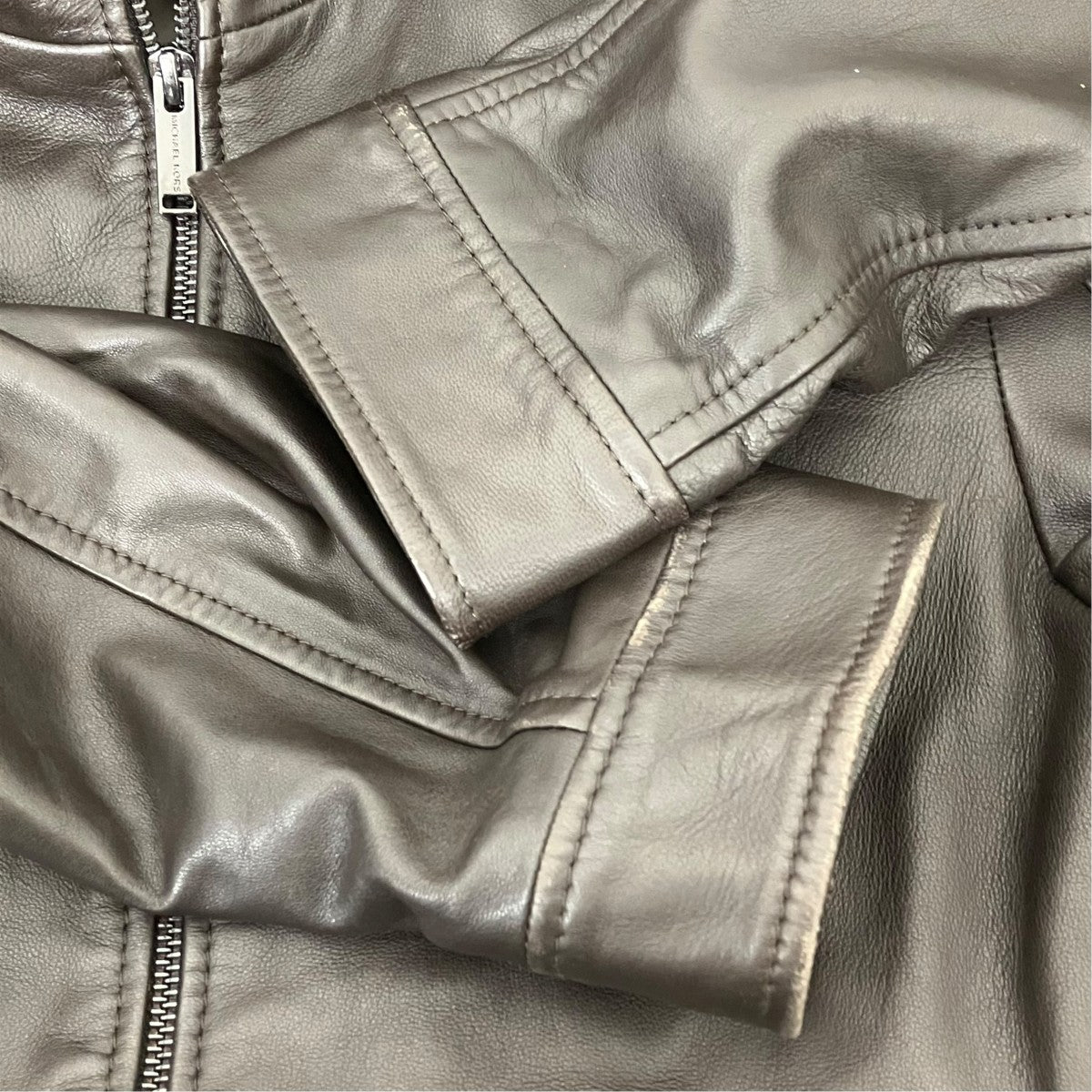 MICHAEL KORS(マイケルコース) レザージャケット ブラウン サイズ M