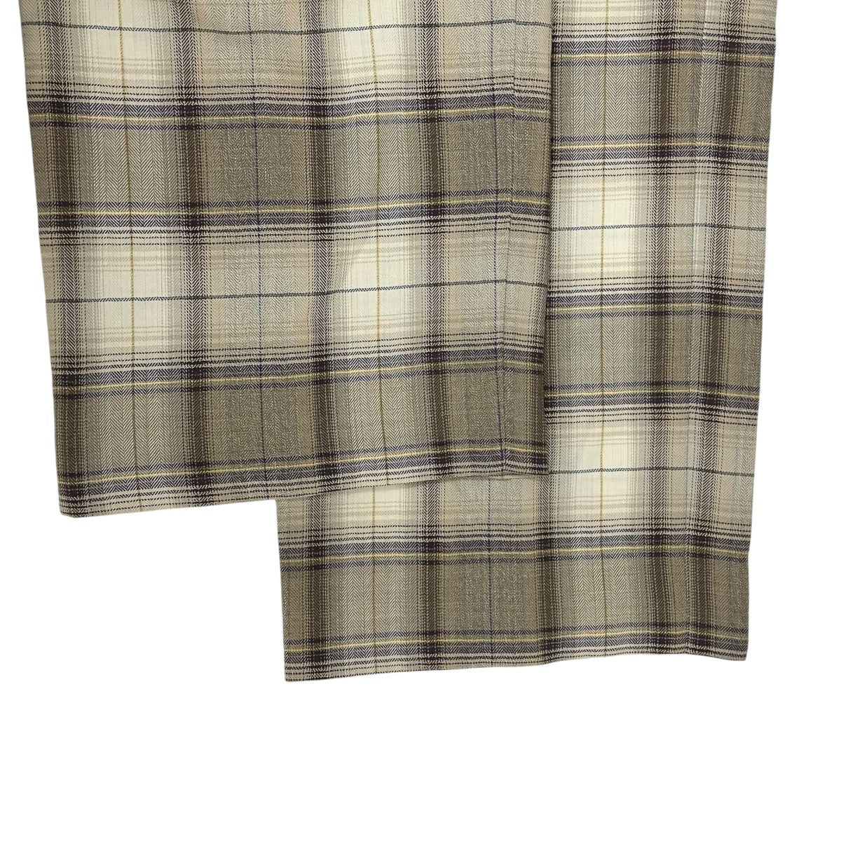 SUPER LIGHT WOOL CHECK EASY SLACKSチェックパンツA23AP02LC