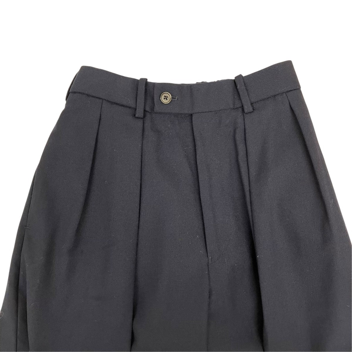 DOUBLE PLEATED TROUSERS ORGANIC WOOL SURVIVAL CLOTHパンツA23C-04PT02C