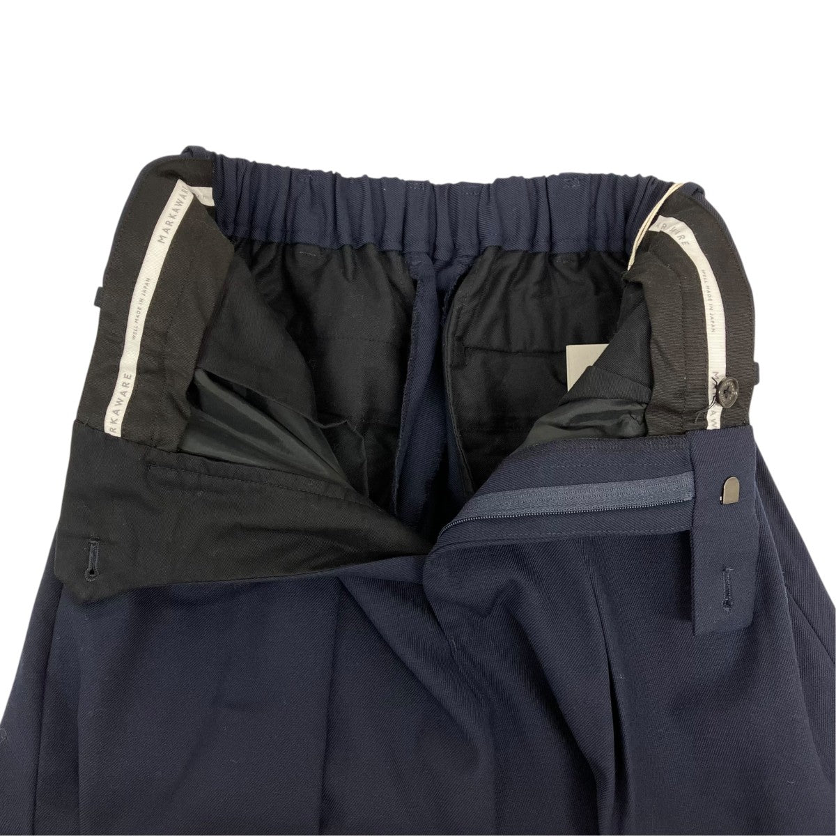 DOUBLE PLEATED TROUSERS ORGANIC WOOL SURVIVAL CLOTHパンツA23C-04PT02C