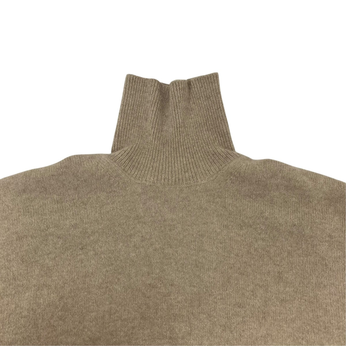 PURE CASHMERE KNIT OFF-TURTLE NECK PULLOVERニットGL90201