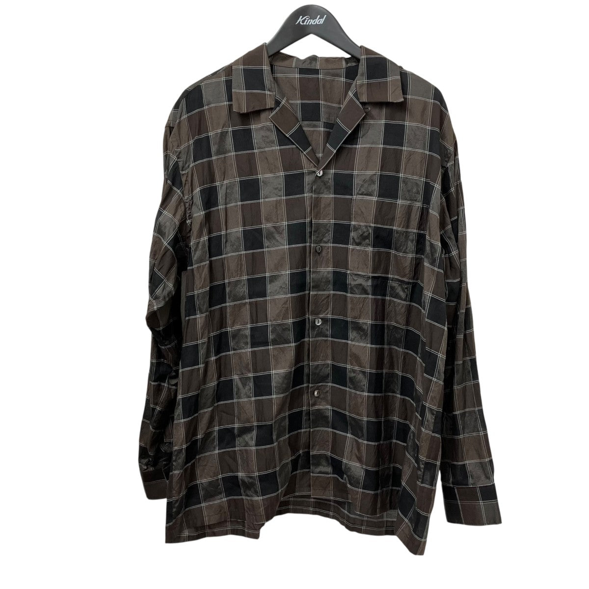 25SSCOTTON SILK TYPE A OPEN COLLAR L S SHIRTSオープンカラーシャツ25SCS01A