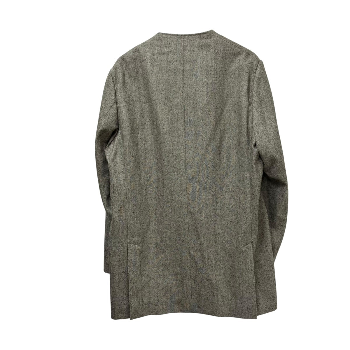 25AWNO COLLAR LONG JACKET   HOUNDSTOOTHノーカラージャケットRM252-035