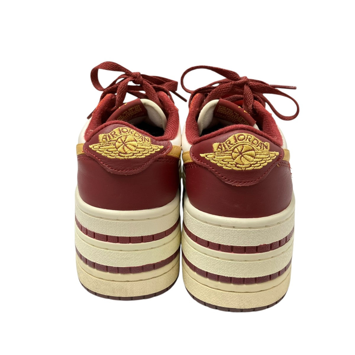 WMNS AIR JORDAN 1 TRIPLE STACK TEAM RED SANDED GOLD-PALE IVORY厚底スニーカーHV8288-600