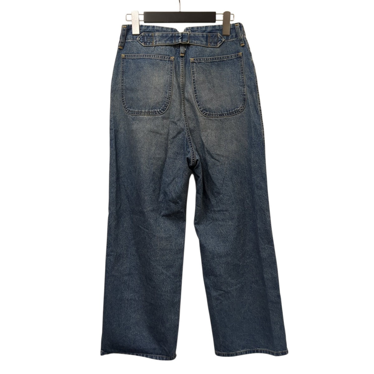 JUNYA WATANABE ボタンフライ クラッシュデザイン デニムパンツJN-P014 古着・中古-2枚目のアイテム画像