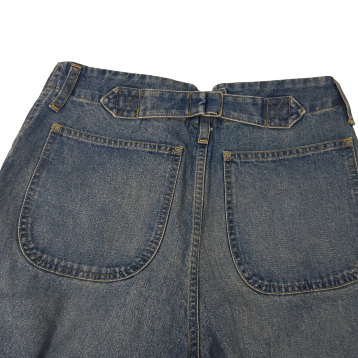 JUNYA WATANABE ボタンフライ クラッシュデザイン デニムパンツJN-P014 古着・中古-5枚目のアイテム画像