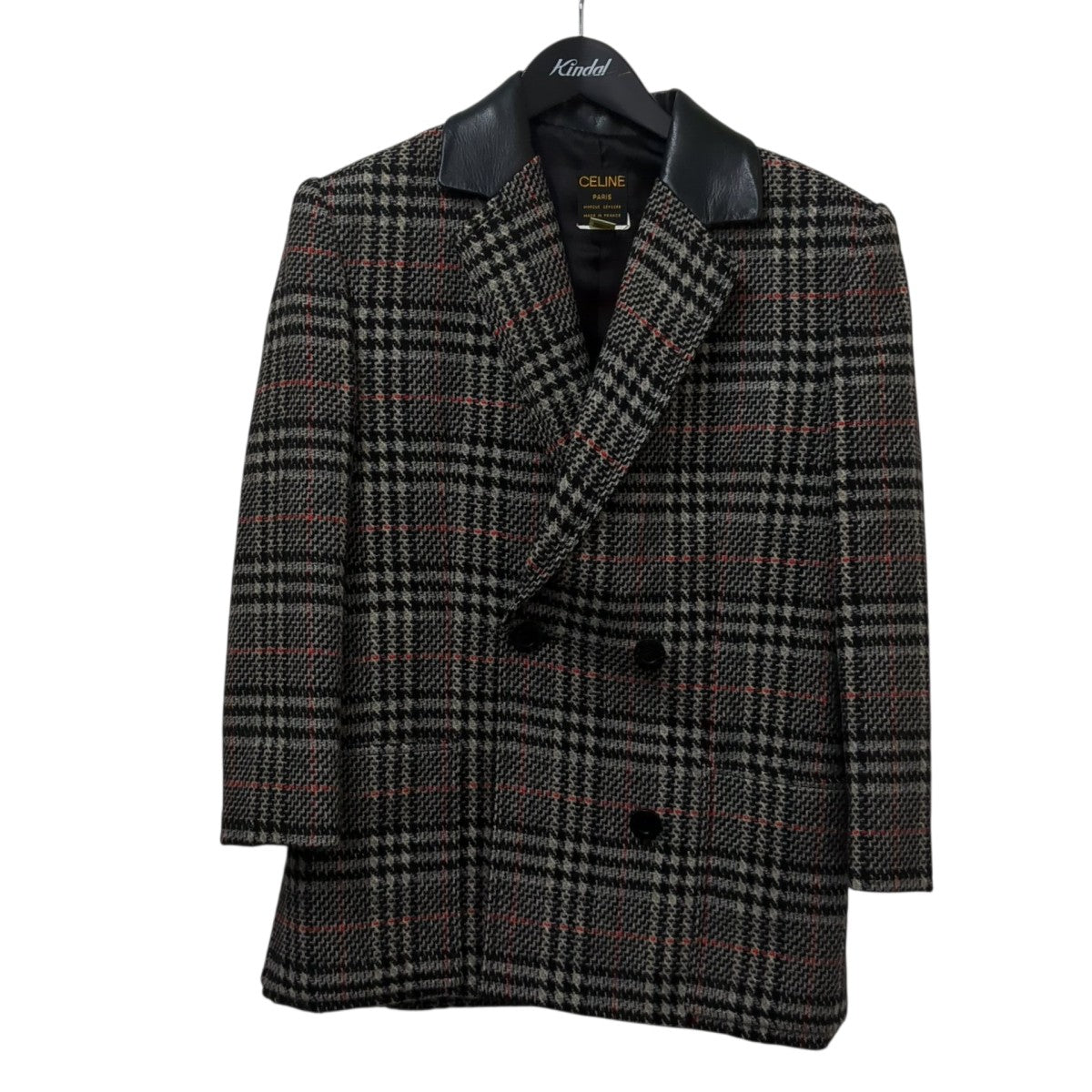 CELINE チェックコート 古着・中古-1枚目のアイテム画像