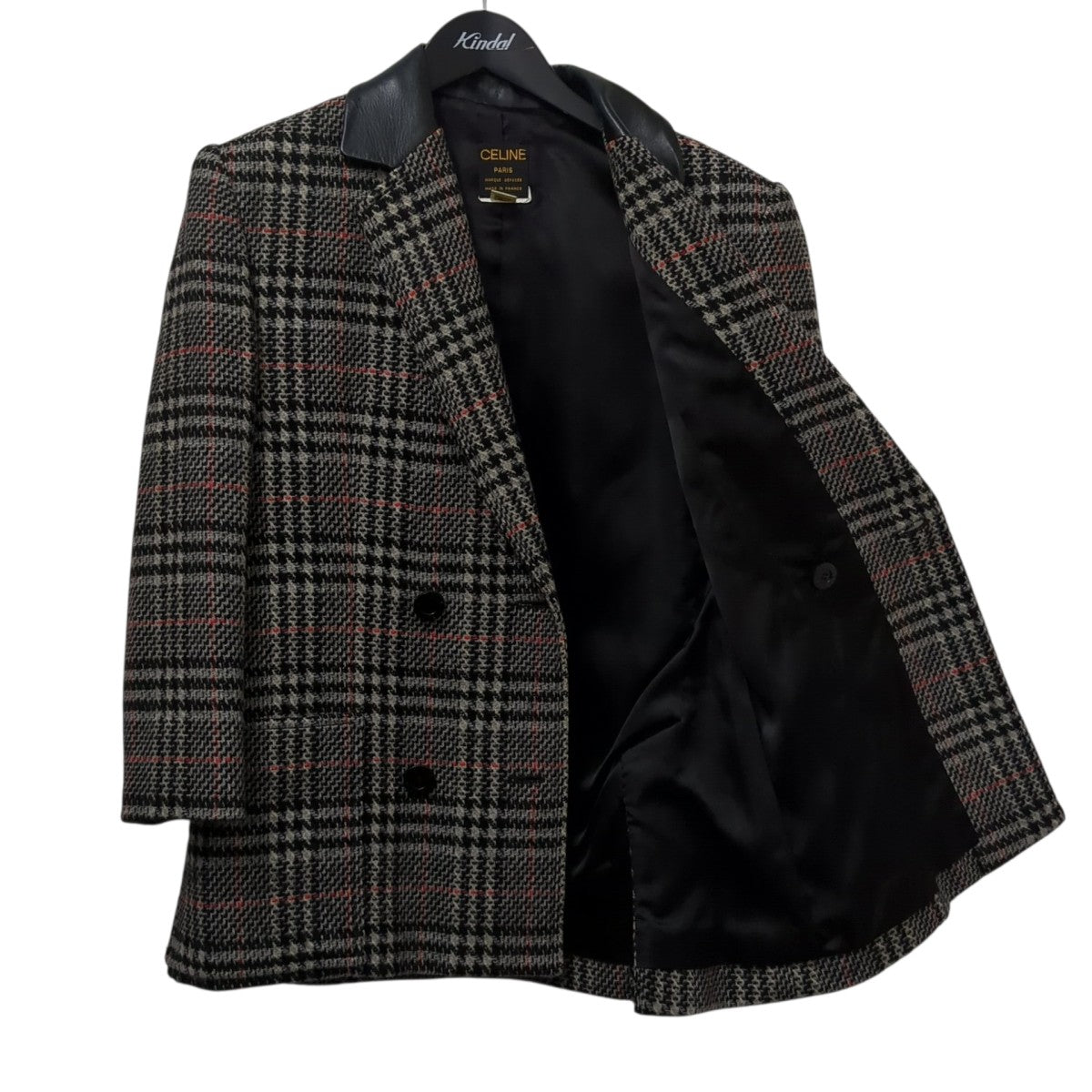 CELINE チェックコート 古着・中古-2枚目のアイテム画像