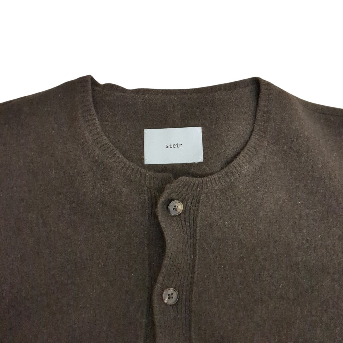 21AWセーターST313 CASHMERE 'WITH A NECK' CARDIGAN