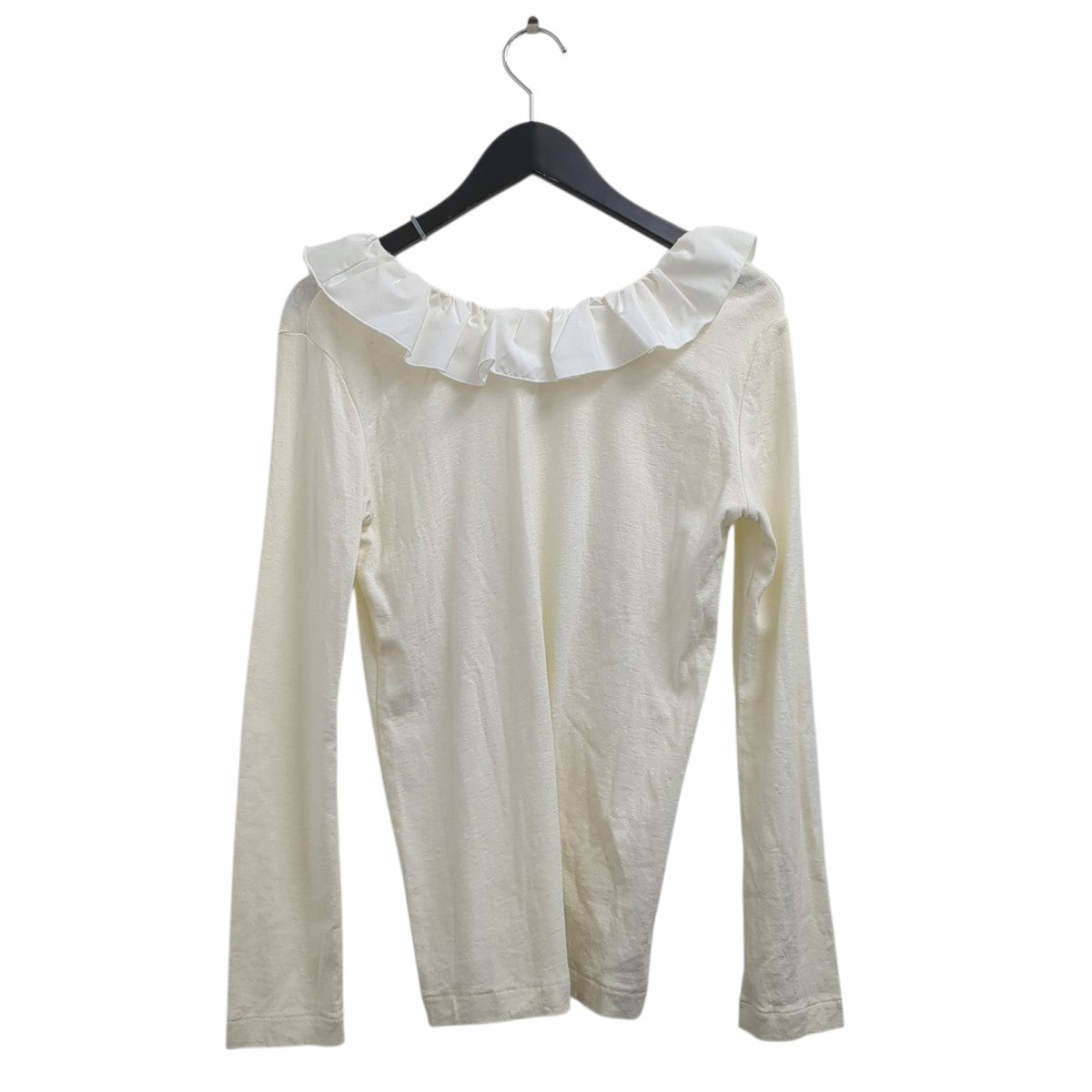 セーター89105-1142 2WAY FRILL NECK CUT TOPS