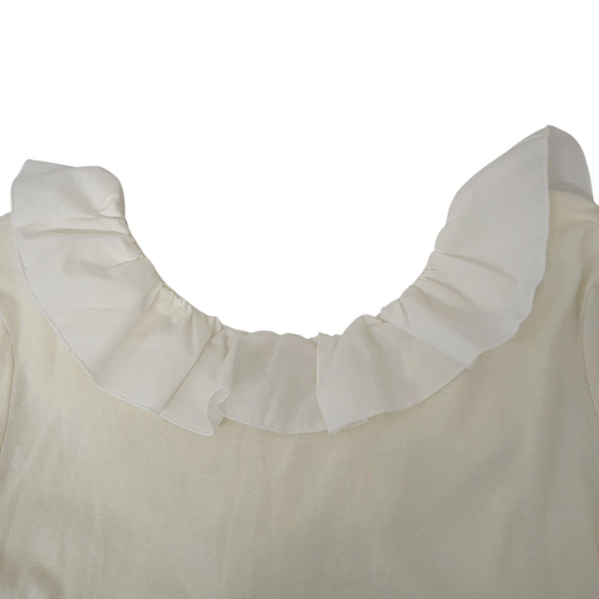 セーター89105-1142 2WAY FRILL NECK CUT TOPS